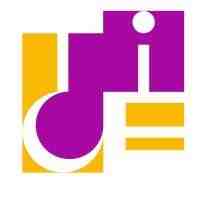 Logo for Tice Live and Learn, Ashoka Italy (Italia) Partner; The word Tice is in a box formation with color in between and around the letters. White letter T next to an i, the i is surrounded by purple; Below T is C; Below i is E; the E is surrounded by orange. The T and C have purple to the right and orange to the left.