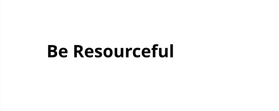 Be resourceful brandbook