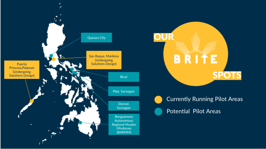 map of current brite pilots