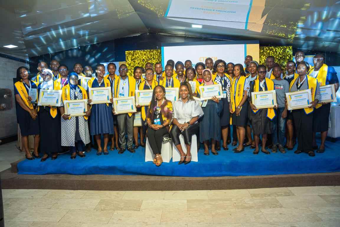 A group of teachers graduating from a year long program