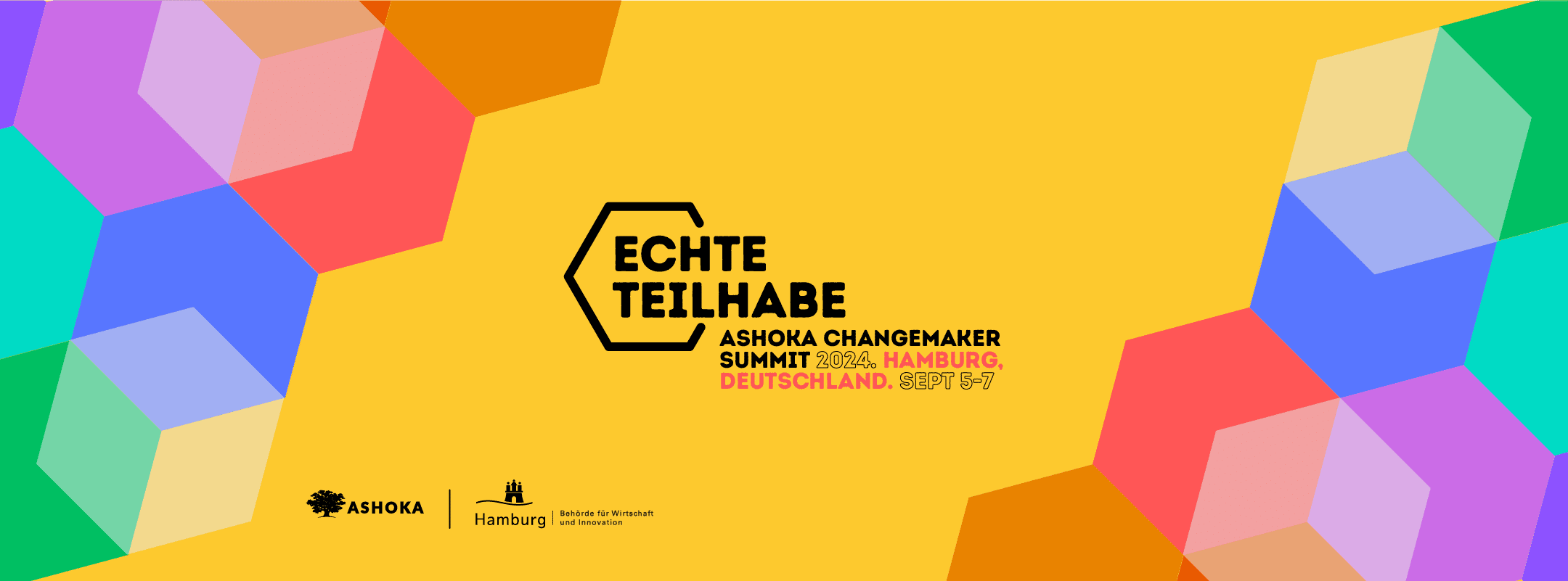 Echte Teilhabe - Ashoka Changemaker Summit 2024 Banner