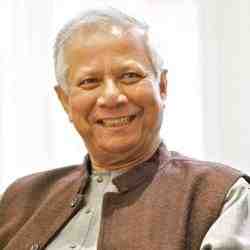 A photo of a smiling Muhammad Yunus