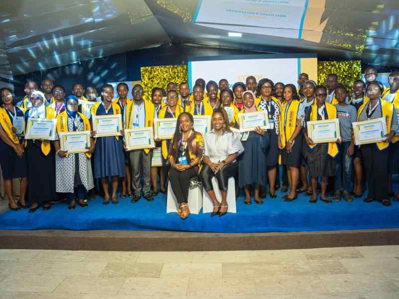 A group of teachers graduating from a year long program